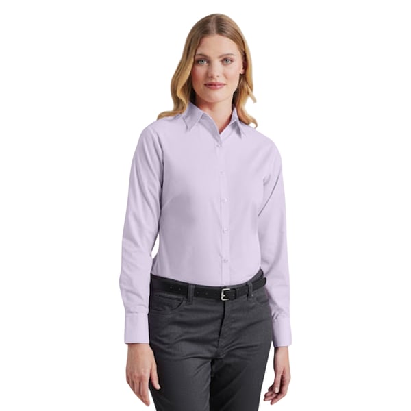 Premier Womens/Ladies Poplin Long-Sleeved Blouse