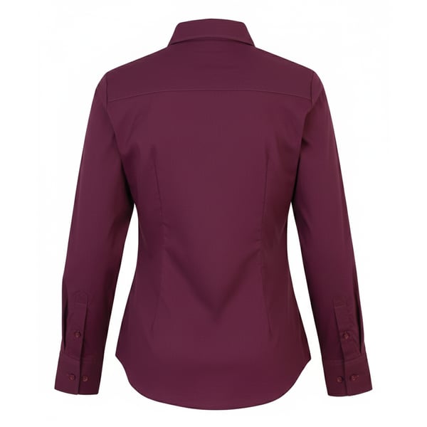 Premier Womens/Ladies Poplin Long-Sleeved Blouse