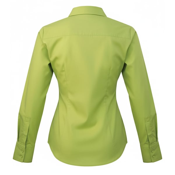 Premier Womens/Ladies Poplin Long-Sleeved Blouse