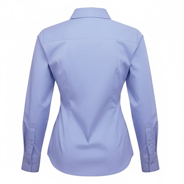 Premier Womens/Ladies Poplin Long-Sleeved Blouse