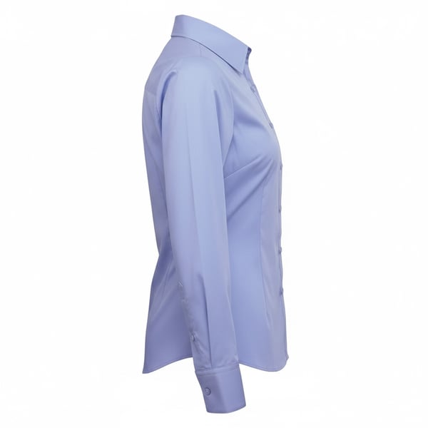 Premier Womens/Ladies Poplin Long-Sleeved Blouse