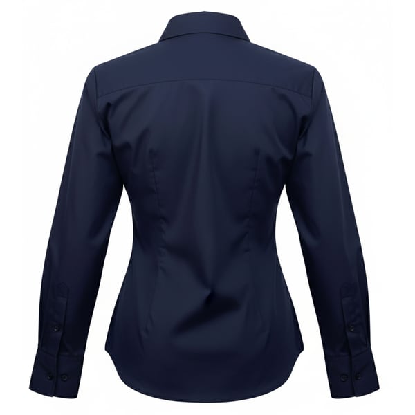 Premier Womens/Ladies Poplin Long-Sleeved Blouse
