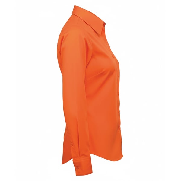Premier Womens/Ladies Poplin Long-Sleeved Blouse