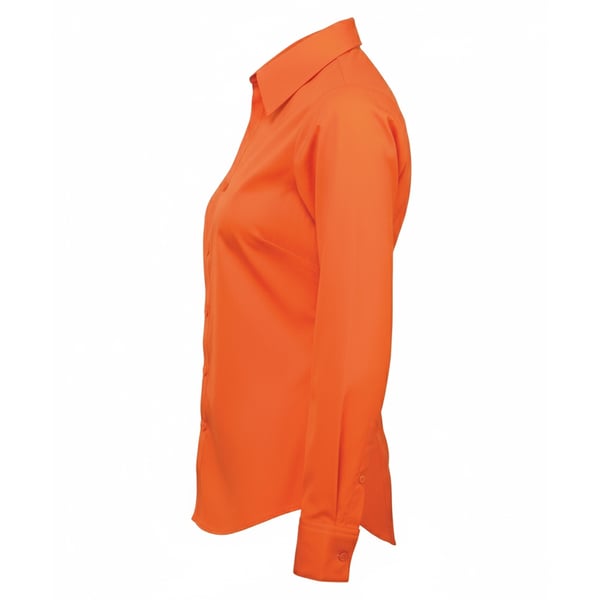 Premier Womens/Ladies Poplin Long-Sleeved Blouse