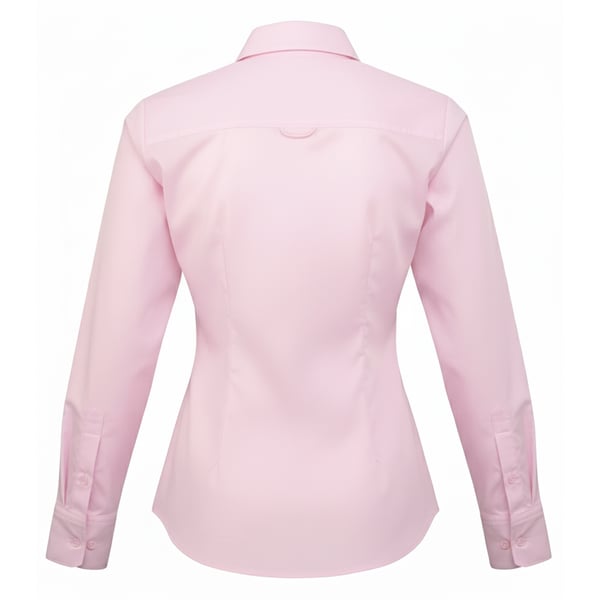 Premier Womens/Ladies Poplin Long-Sleeved Blouse