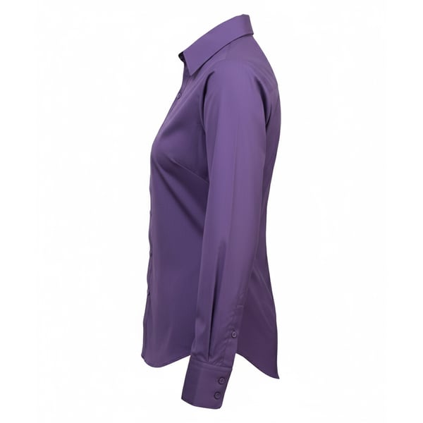 Premier Womens/Ladies Poplin Long-Sleeved Blouse