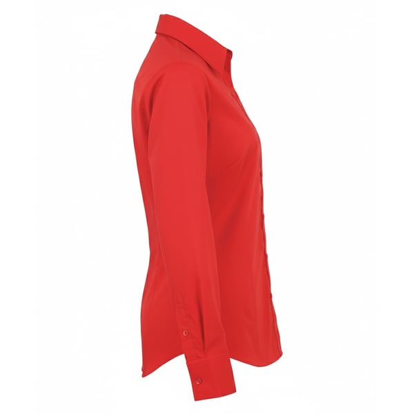 Premier Womens/Ladies Poplin Long-Sleeved Blouse