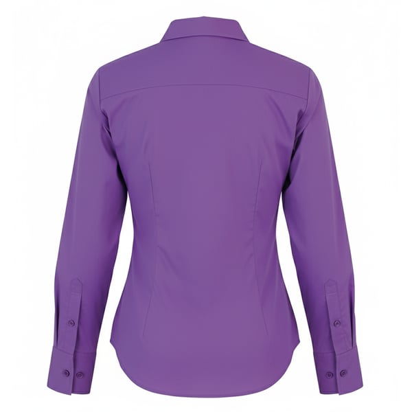 Premier Womens/Ladies Poplin Long-Sleeved Blouse