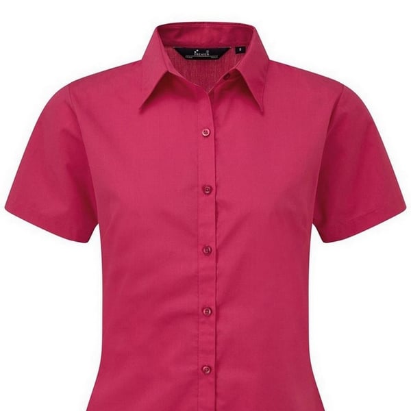 Premier Short Sleeve Poplin Blouse / Plain Work Shirt