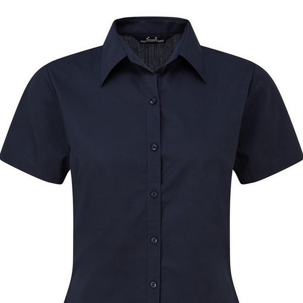 Premier Short Sleeve Poplin Blouse / Plain Work Shirt