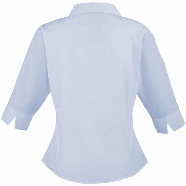 Premier Womens/Ladies Poplin 3/4 Sleeve Blouse