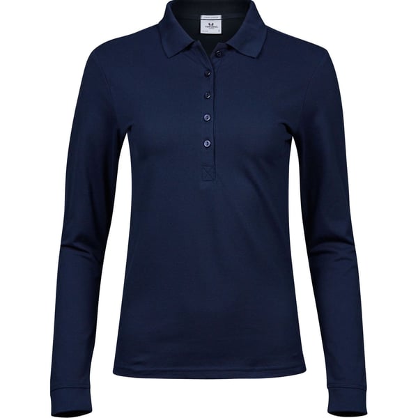 Tee Jays Womens/Ladies Stretch Long-Sleeved Polo Shirt