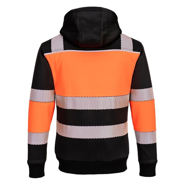 Portwest Mens PW3 Class 1 High-Vis Full Zip Hoodie