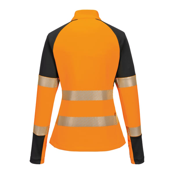 Portwest Womens/Ladies PW3 Hi-Vis Quarter Zip Jacket