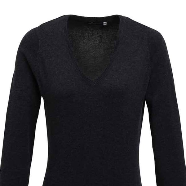 Premier Womens/Ladies V-Neck Knitted Sweater / Top