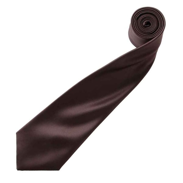 Premier Mens Plain Satin Tie (Narrow Blade)