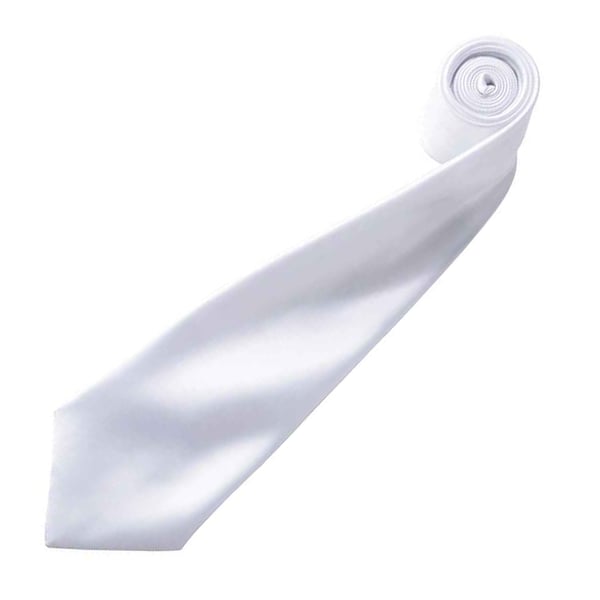 Premier Mens Plain Satin Tie (Narrow Blade)