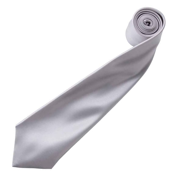 Premier Mens Plain Satin Tie (Narrow Blade)