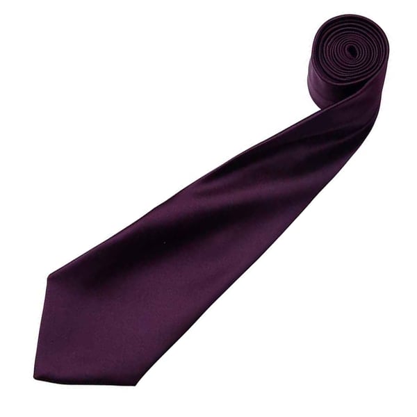 Premier Mens Plain Satin Tie (Narrow Blade)