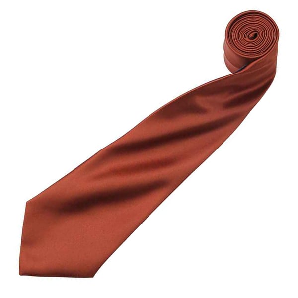 Premier Mens Plain Satin Tie (Narrow Blade)