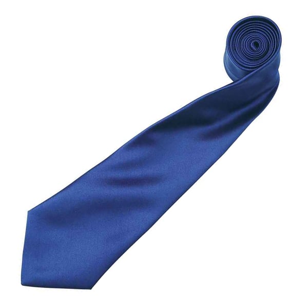 Premier Mens Plain Satin Tie (Narrow Blade)