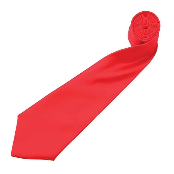 Premier Mens Plain Satin Tie (Narrow Blade)