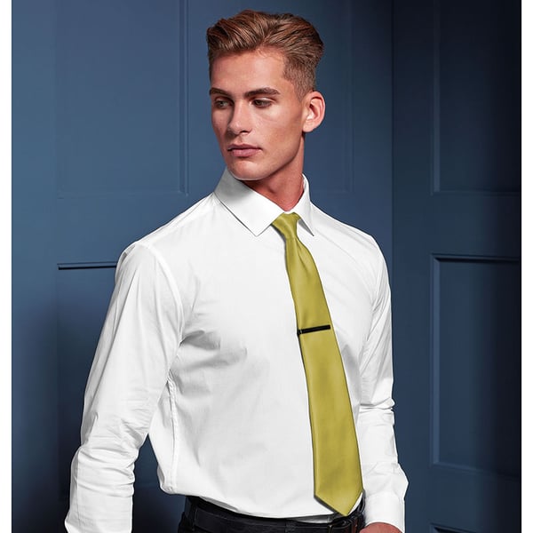 Premier Mens Plain Satin Tie (Narrow Blade)