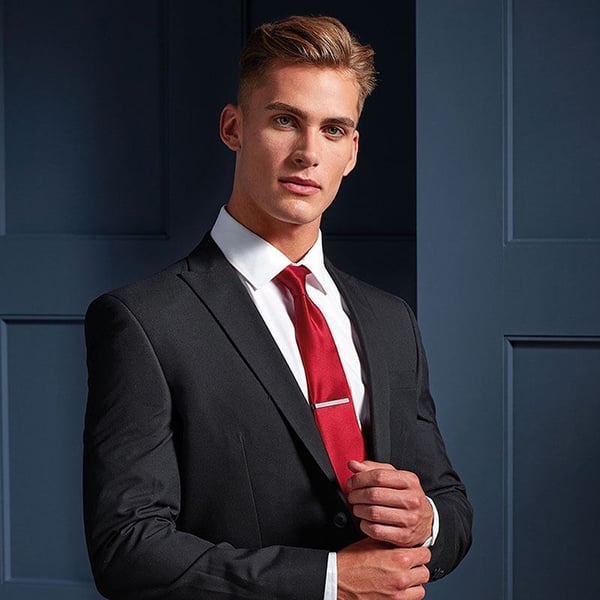 Premier Mens Plain Satin Tie (Narrow Blade)
