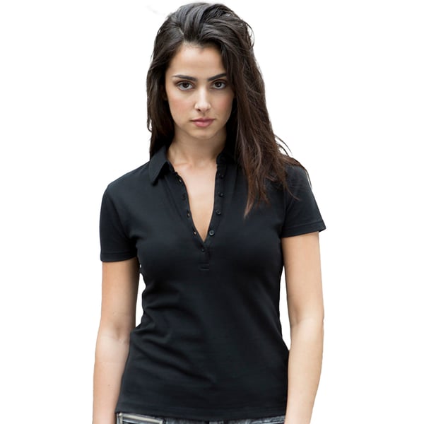 Skinni Fit Dame/kvinde poloshirt i stretch
