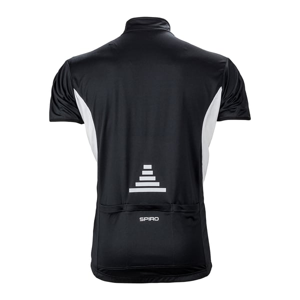 Spiro Mens Bikewear / Cycling 1/4 Zip Cool-Dry Performance Fleece Top / Light Jacket