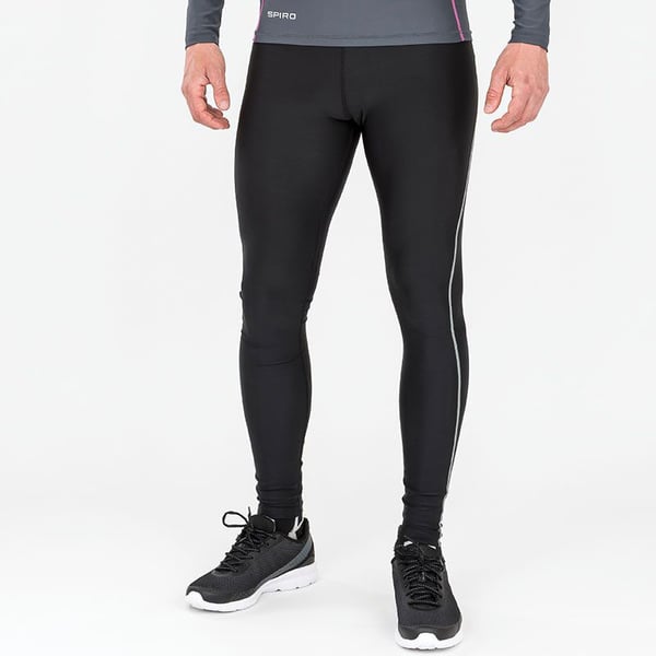Spiro Mens Bodyfit Sports Performance Base Layer Leggings