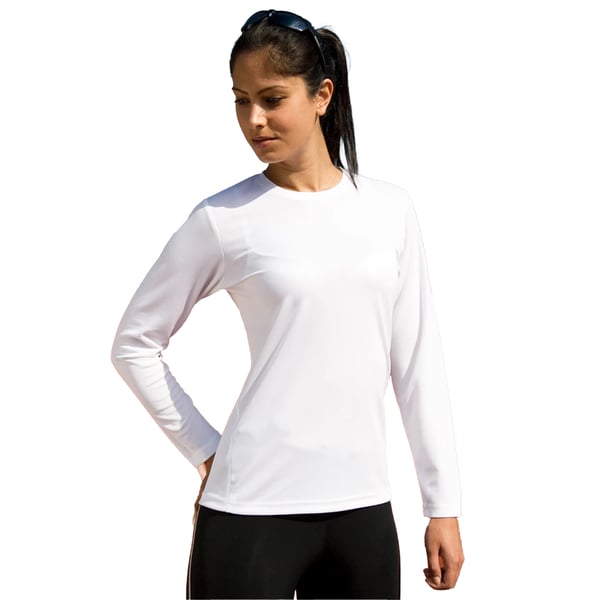 Spiro Ladies/Womens Sports Quick-Dry Long Sleeve Performance T-Shirt