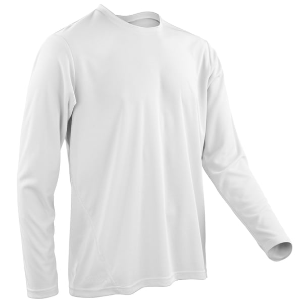 Spiro Mens Sports Quick-Dry Long Sleeve Performance T-Shirt