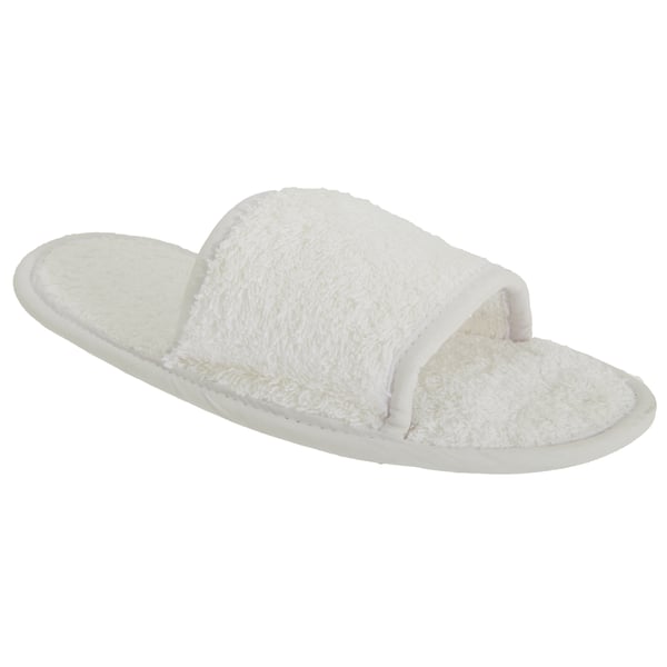 Towel City Klassiske Unisex-tøfler af frotté (åben tå)