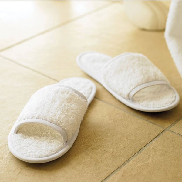 Towel City Classic Unisex Terry Slippers (Open Toe)