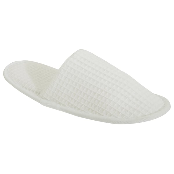 Towel City Unisex Waffle Mule Closed Toe Slippers