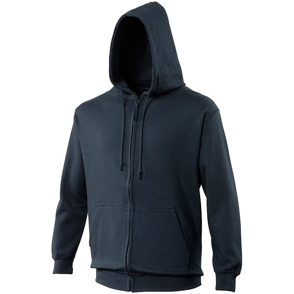 Awdis Plain Mens Hooded Full Zip Hoodie / Zoodie
