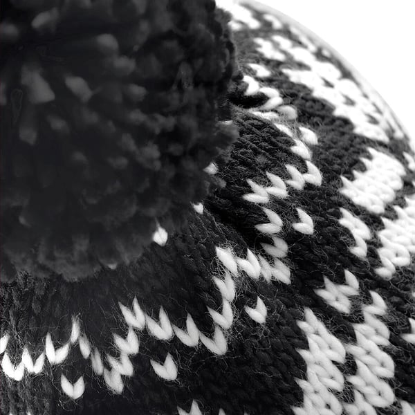 Beechfield Unisex Fair Isle Snowstar Winter Beanie Hat