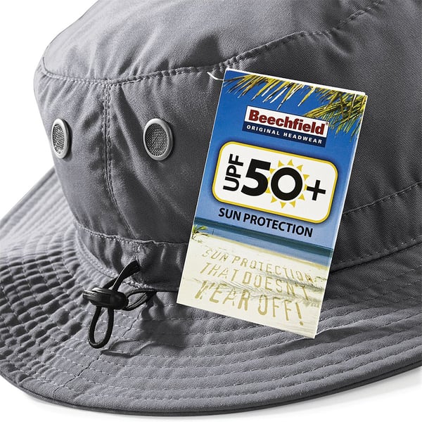 Beechfield Sommer Cargo Bucket Hat / Hovedbeklædning (UPF50 beskyttelse)