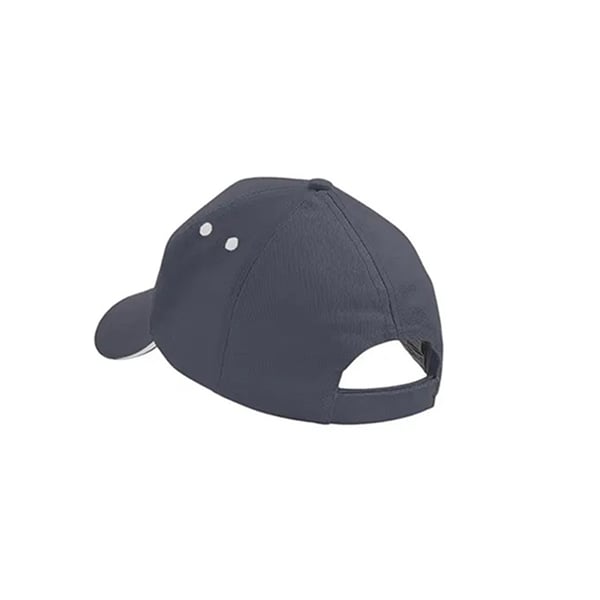 Beechfield Unisex Ultimate 5 Panel Contrast Baseball Cap With Sandwich Peak / Headwear