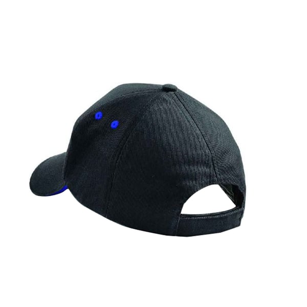 Beechfield Unisex Ultimate 5 Panel Contrast Baseball Cap With Sandwich Peak / Headwear