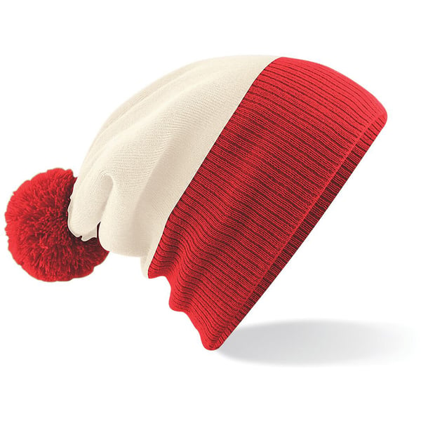 Beechfield Kids Snowstar Duo Two-Tone Winter Beanie Hat