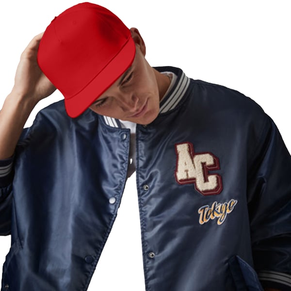 Beechfield Unisex 5 paneelin retro räppärilippis