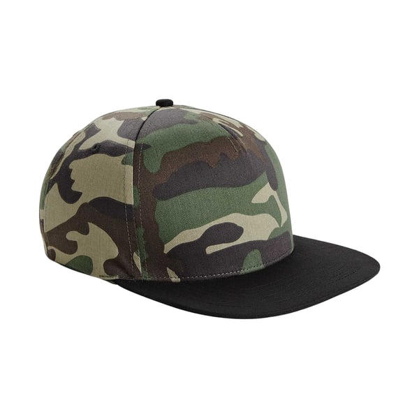 Beechfield Camouflage Retro Snapback -lippalakki