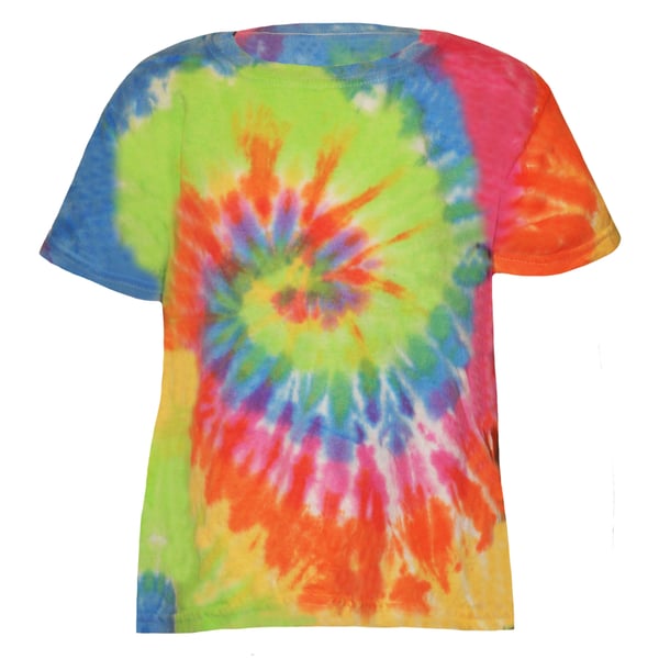Colortone Børn/børn Rainbow Tie-Dye tunge T-shirt