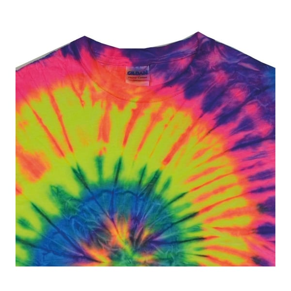 Colortone Womens/Ladies Rainbow Tie-Dye Short Sleeve Heavyweight T-Shirt