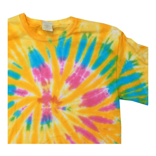 Colortone Womens/Ladies Rainbow Tie-Dye Short Sleeve Heavyweight T-Shirt