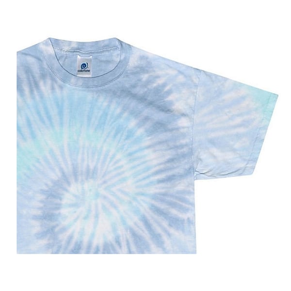 Colortone Womens/Ladies Rainbow Tie-Dye Short Sleeve Heavyweight T-Shirt