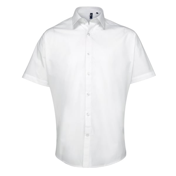 Premier Supreme Heavy Poplin kortærmet arbejdsskjorte med korte ærmer til mænd