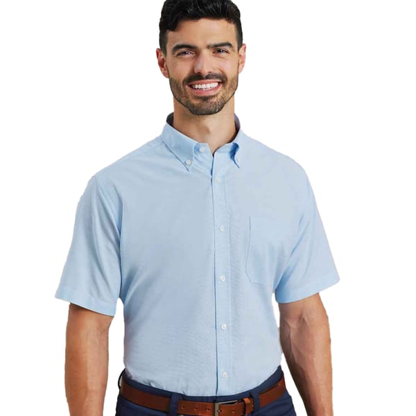 Premier Mens Signature Oxford Short Sleeve Work Shirt